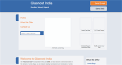 Desktop Screenshot of glasnostindia.com